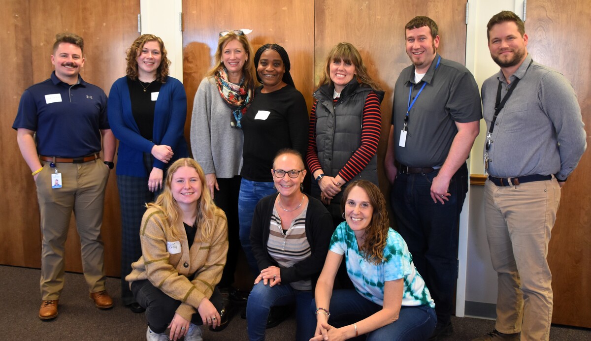 Group of people smiling